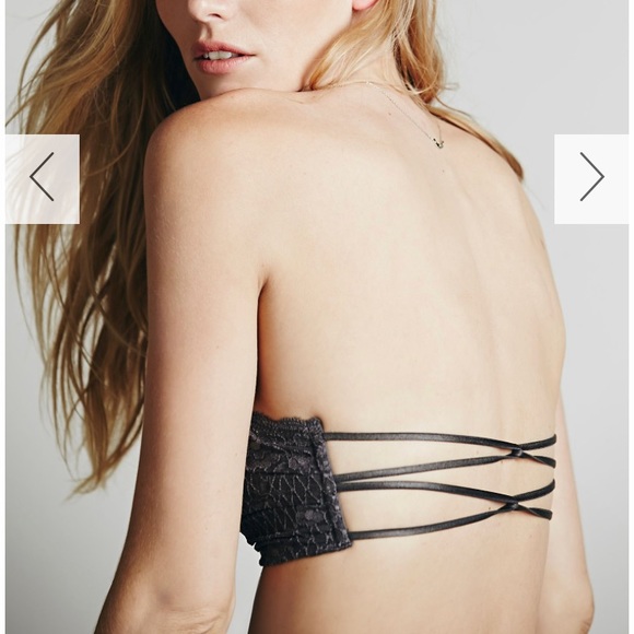 Free People Essential Lace Bandeau in HOT PINK - Picture 7 of 7